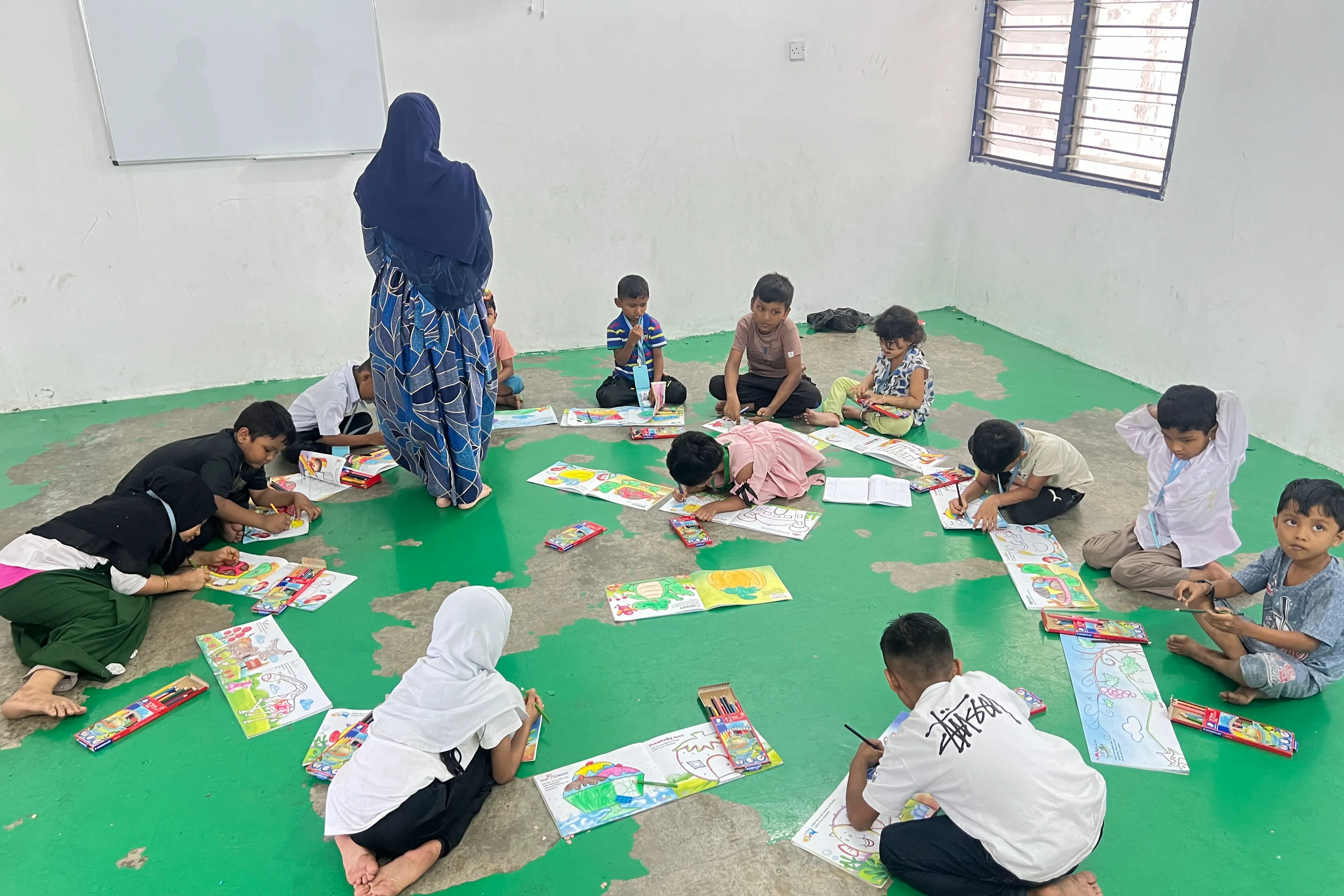 Education project for vulnerable Rohingya refugee children in Penang Malaysia as they don't have access to education